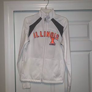 Jansport Large Fighting Illini Zip-Up Sweatshirt